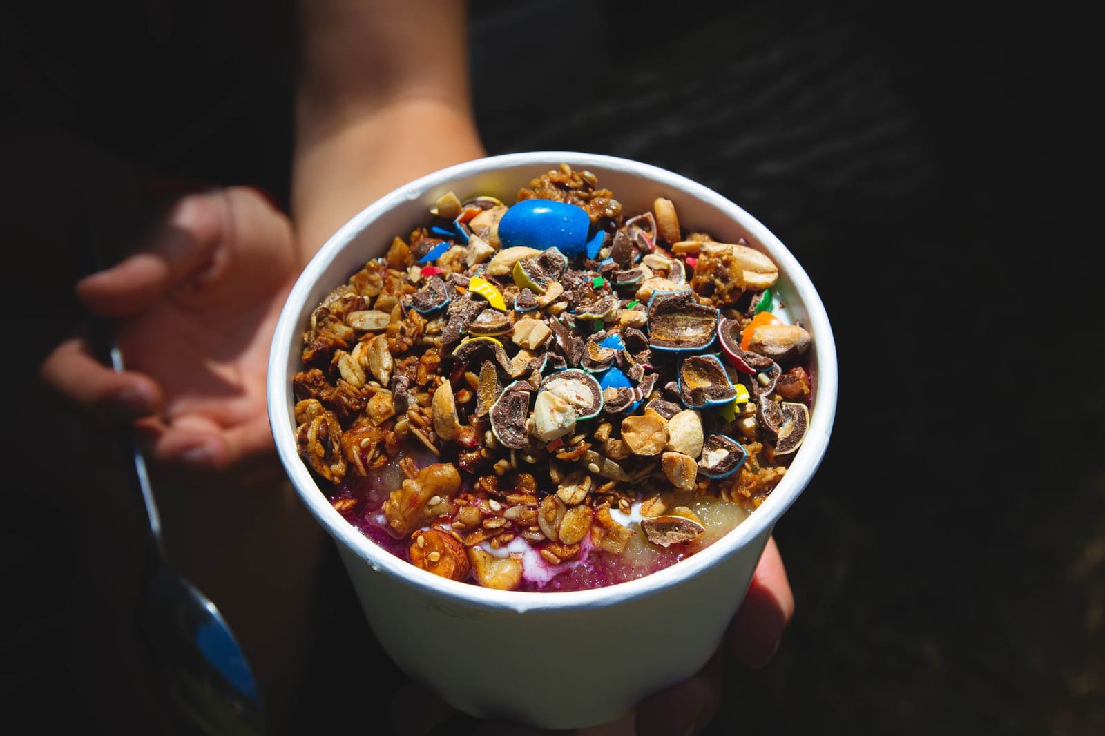 A tropical acai bowl