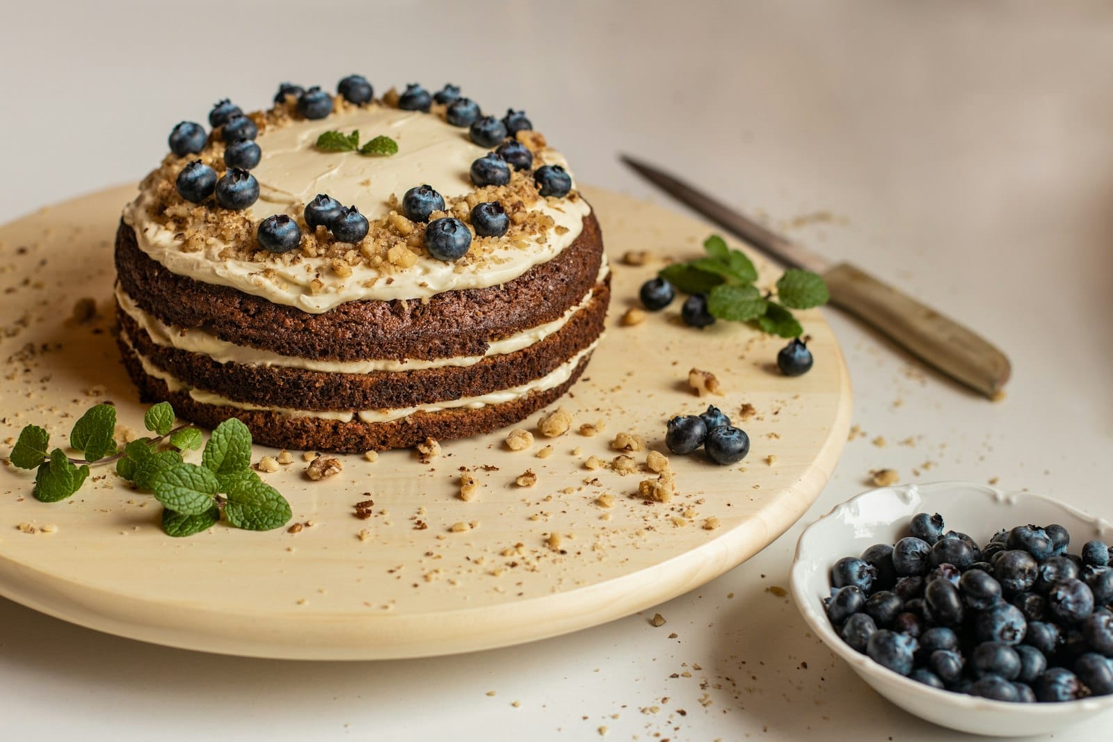 Gluten-free dessert cake on a plate
