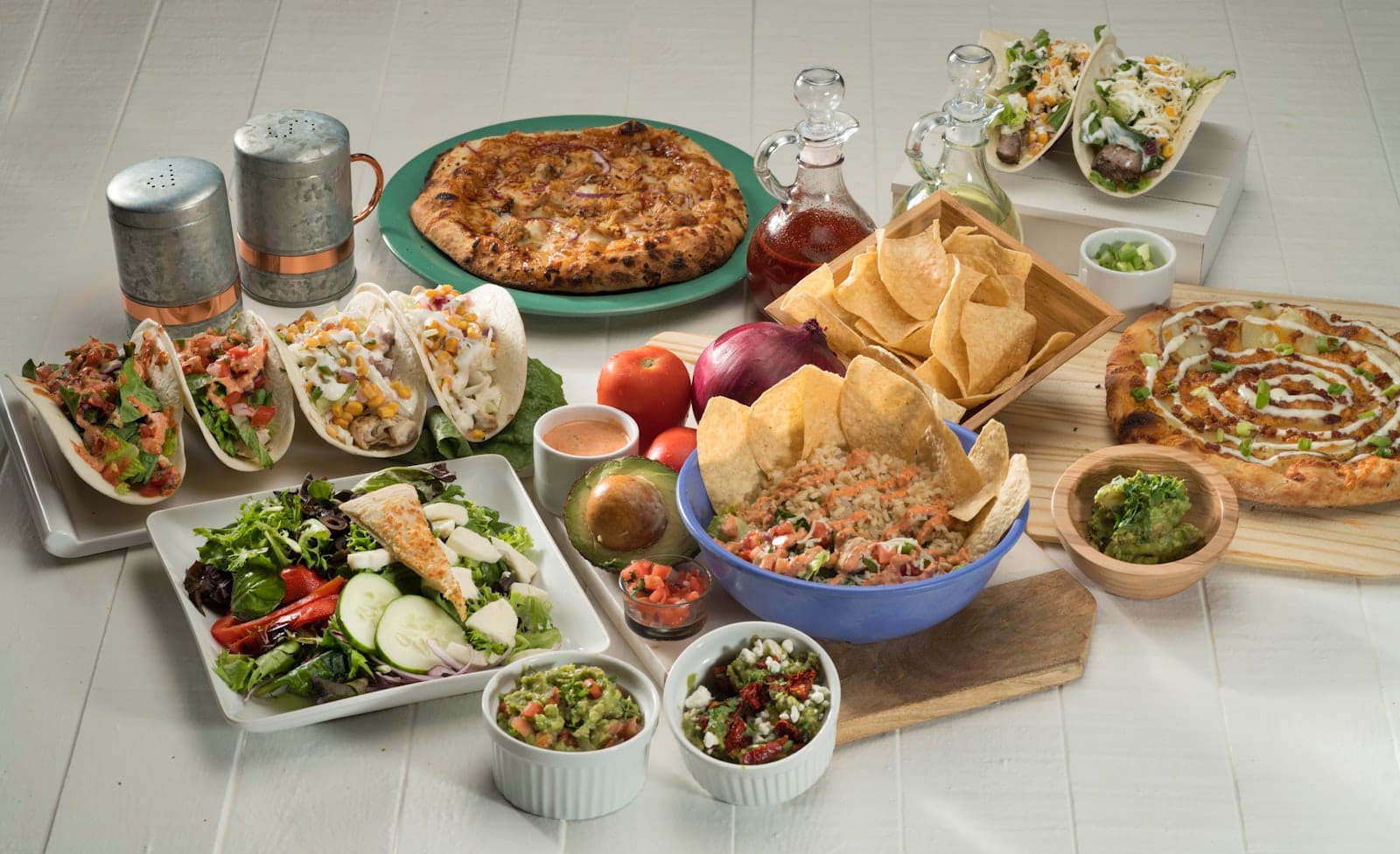 Gluten-free food spread on a Gold Coast cafe table