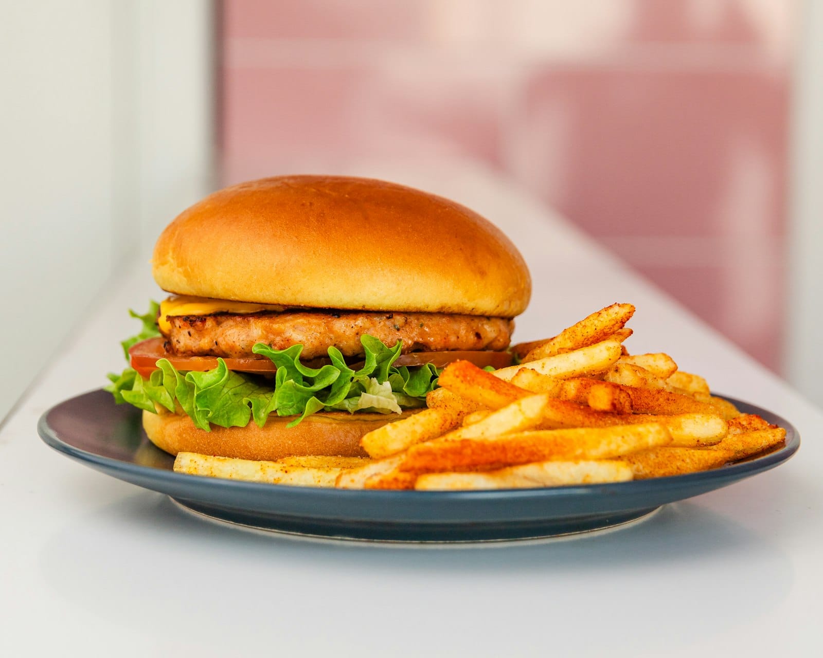 A tempeh burger