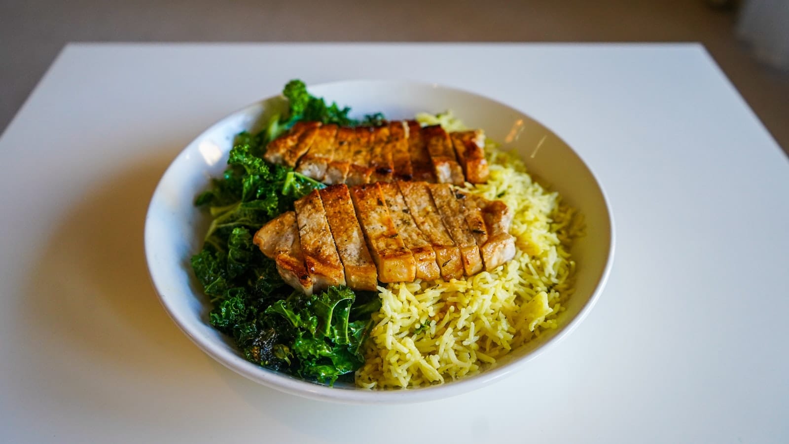 Tempeh served in a grain bowl