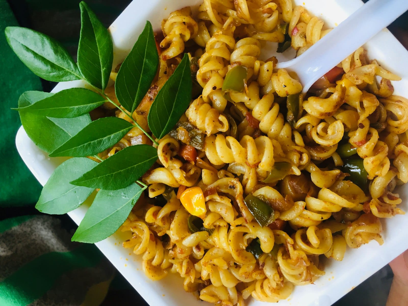 Vegetarian vegetable curry in a bowl