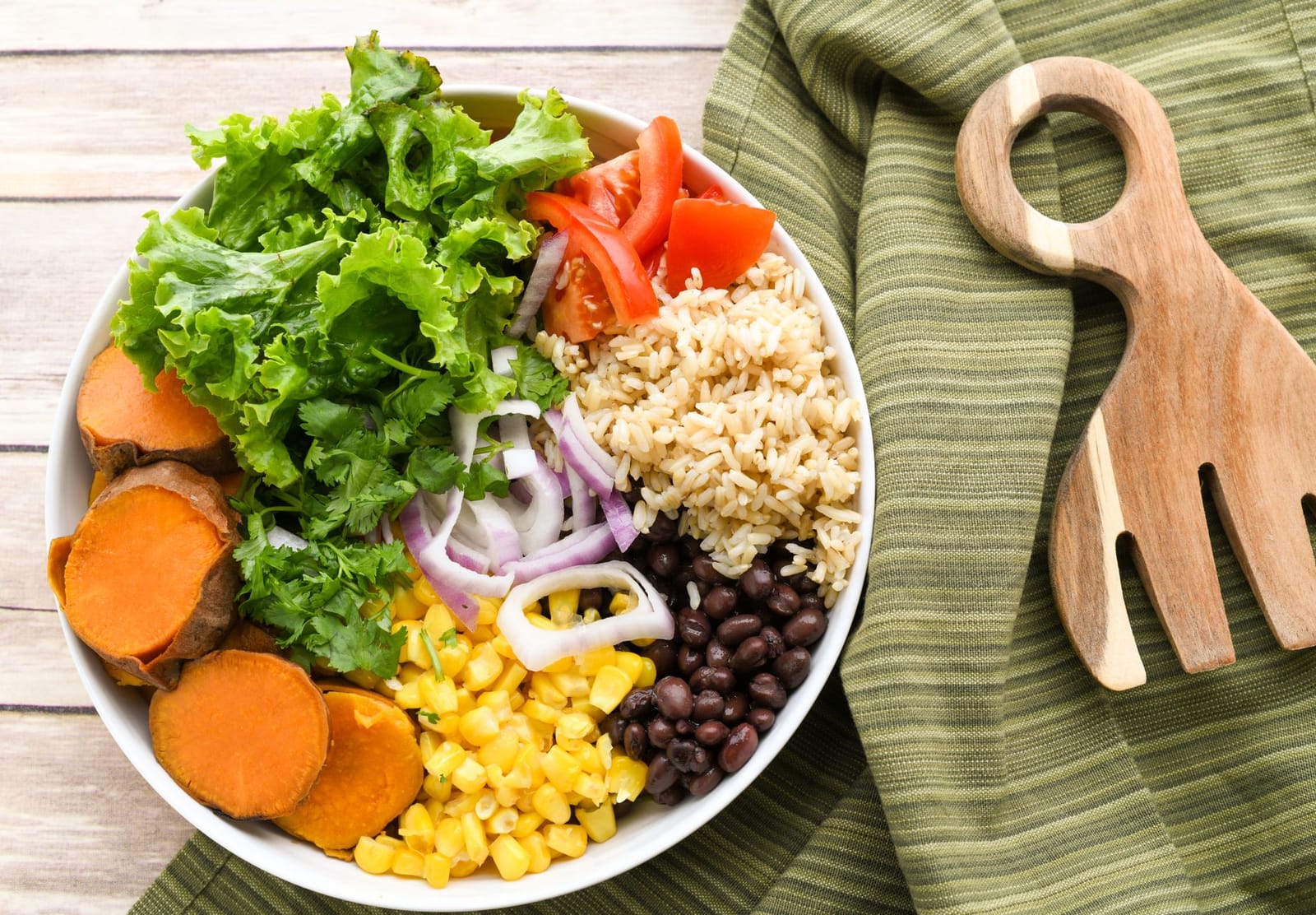 A balanced plant-based buddha bowl