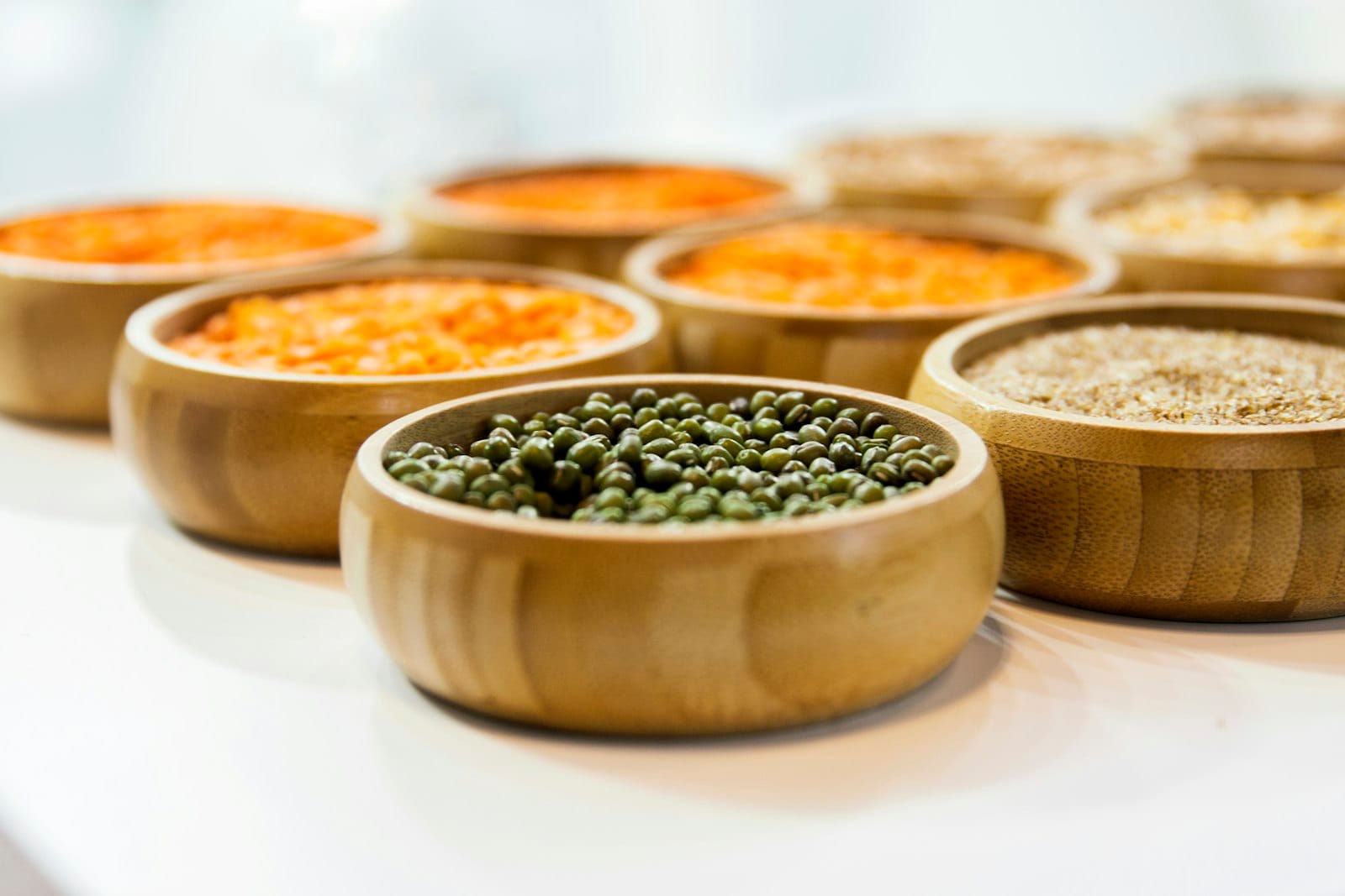A protein bowl with legumes and grains