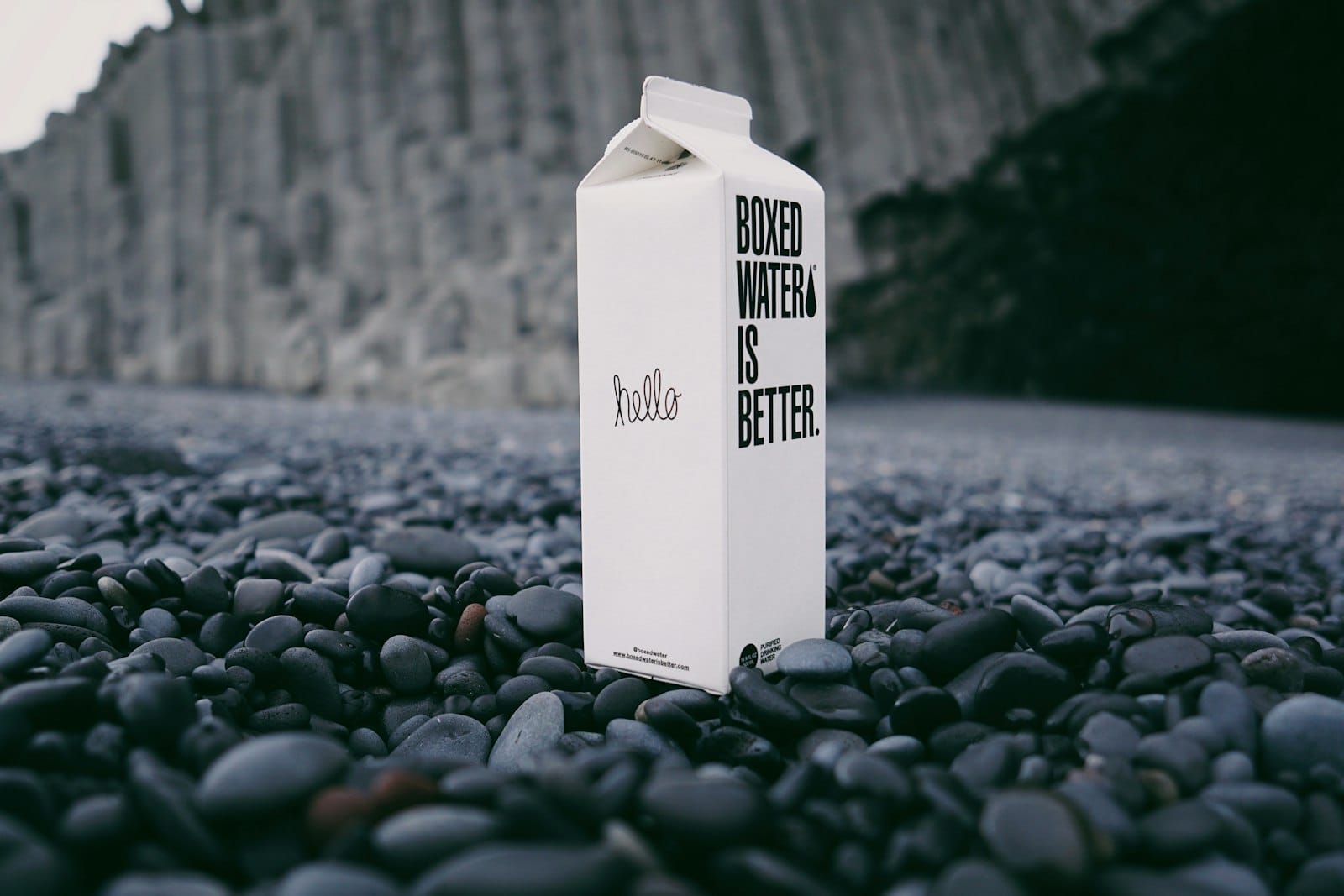 Fortified plant milk being poured