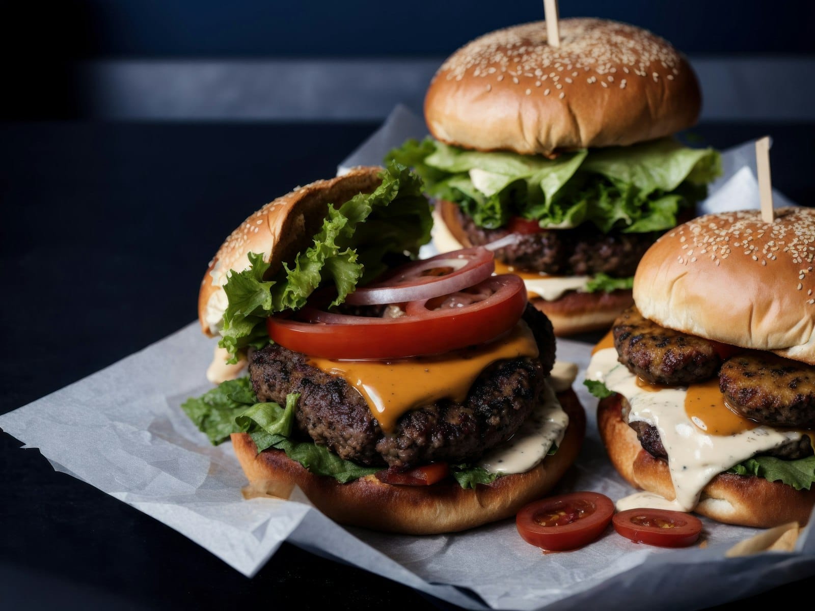 A black bean burger patty