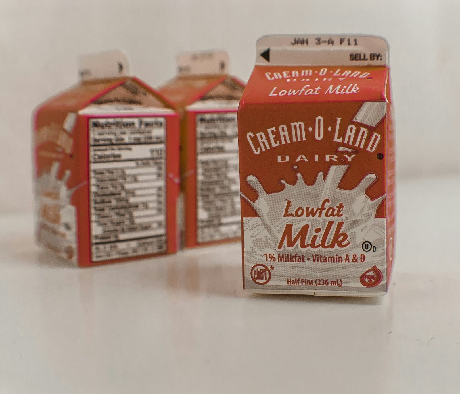 A carton of fortified plant milk