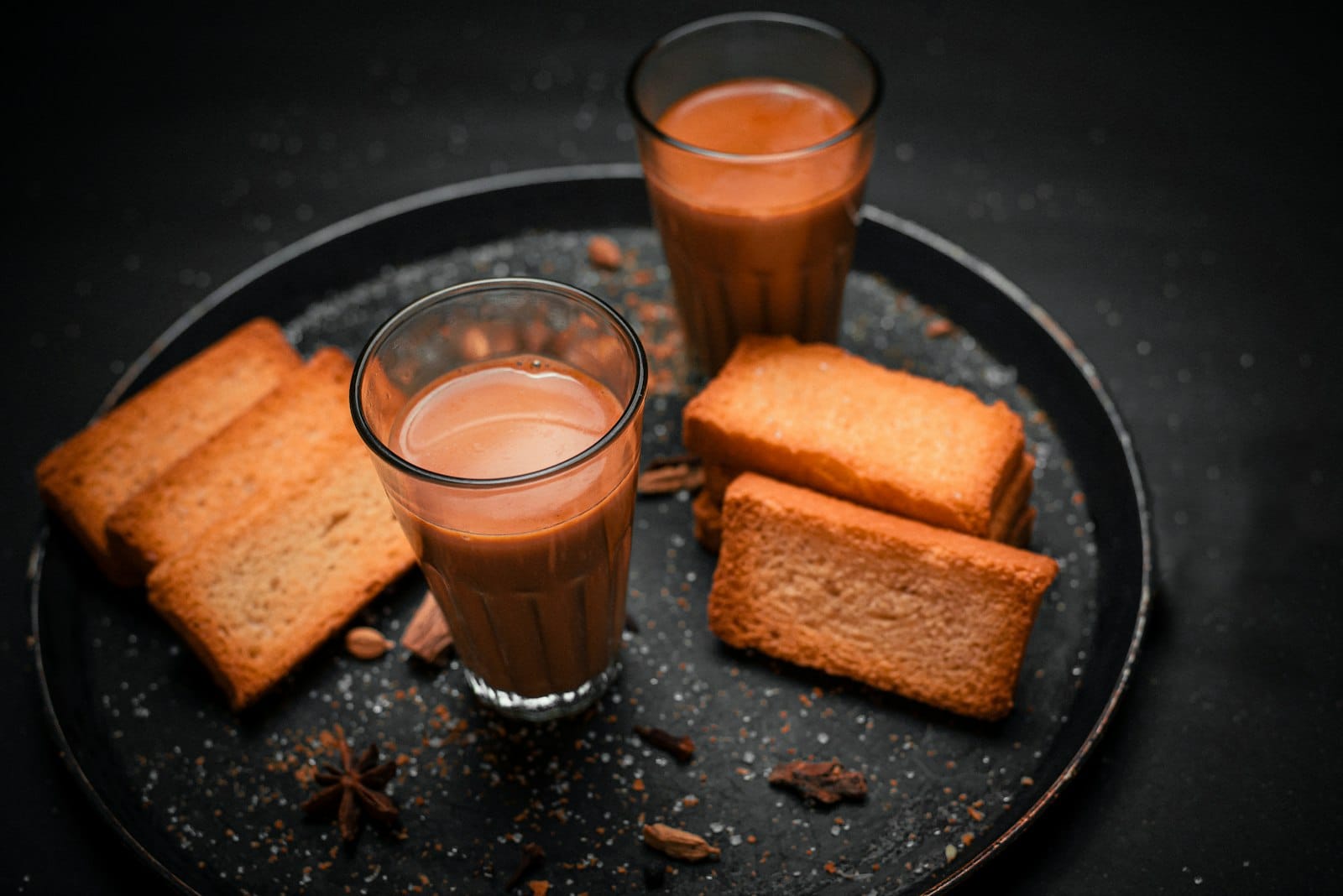 A cup of spiced chai tea