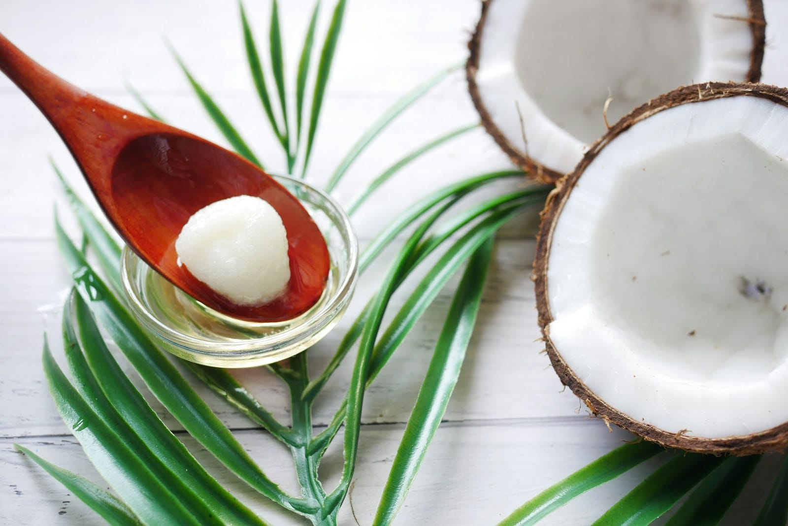 A jar of coconut oil