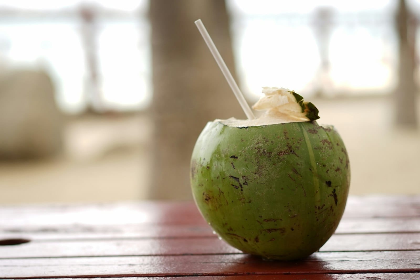 A coconut water drink