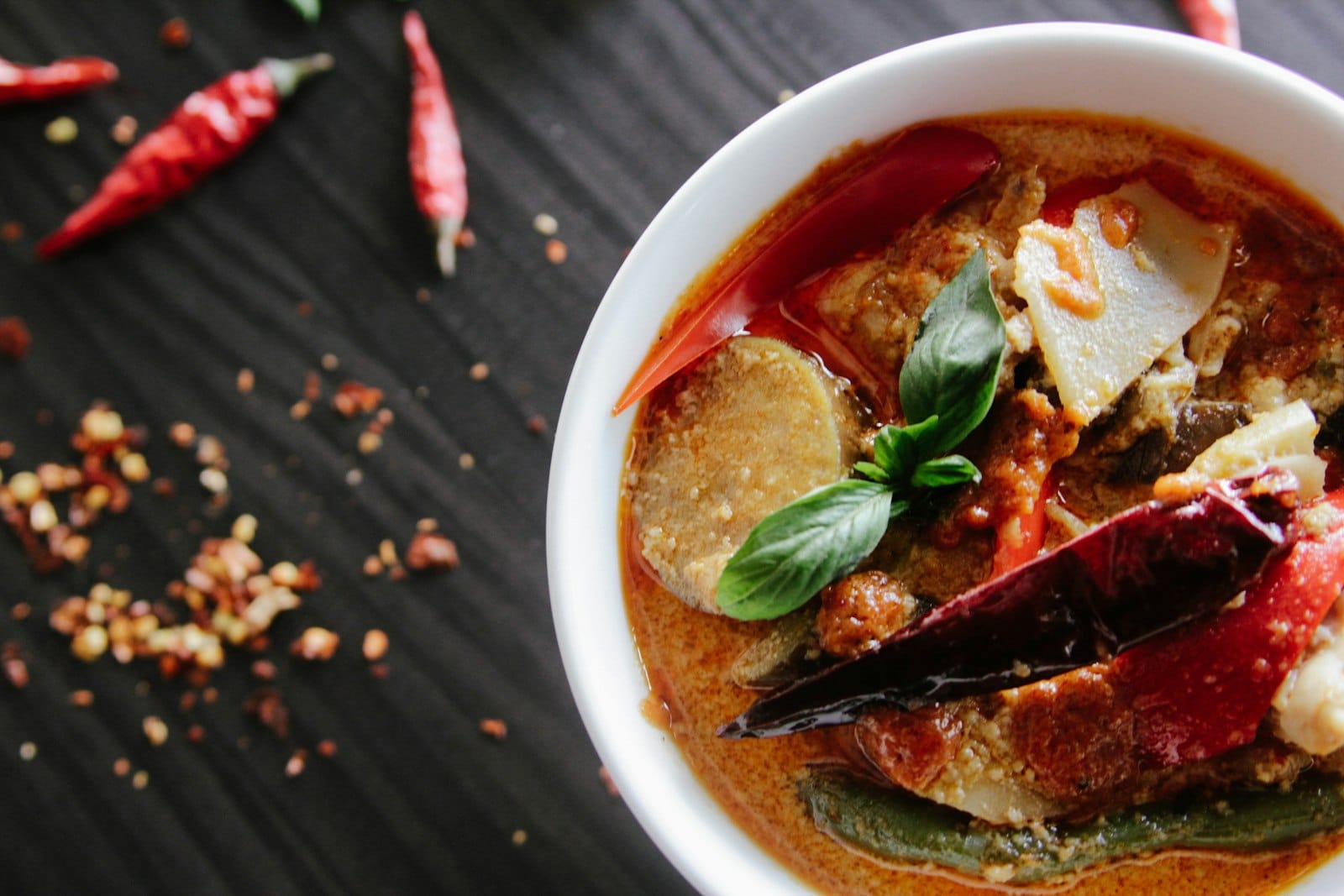 A spiced curry dish
