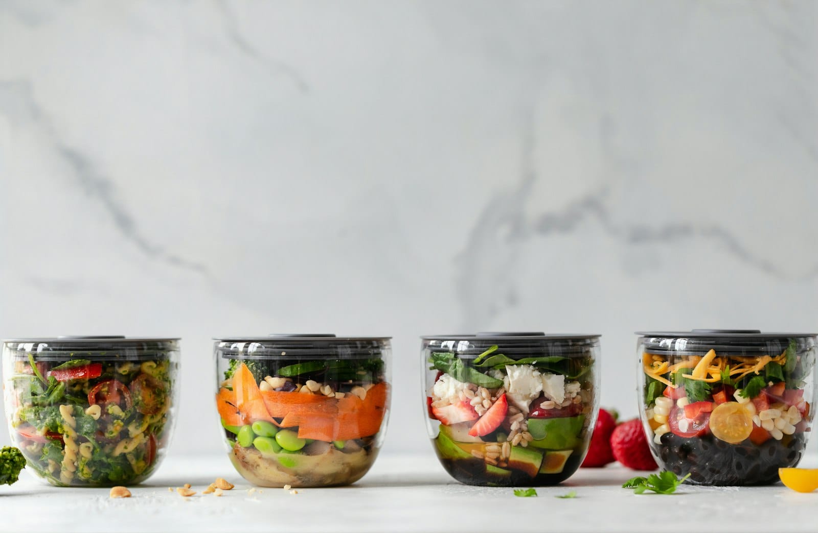Healthy meal prep containers