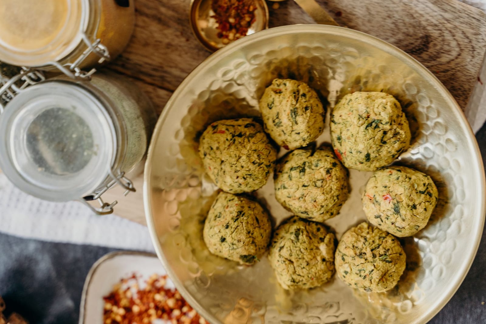 A bowl of chickpea flour