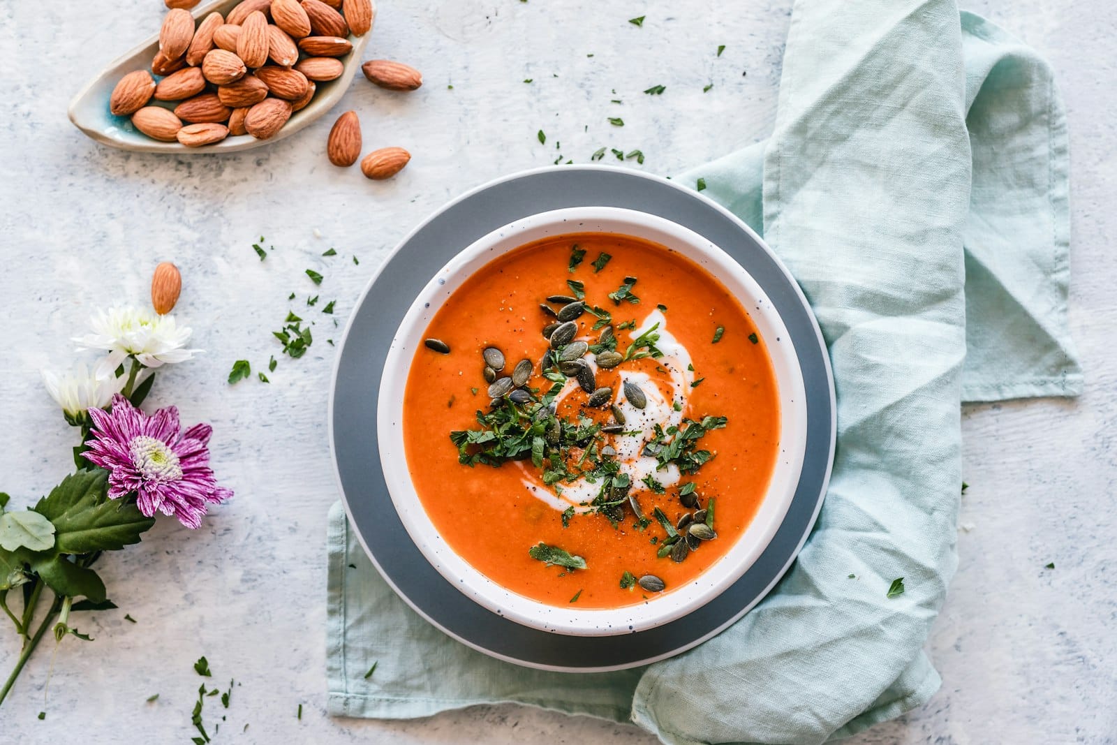 A warm bowl of soup