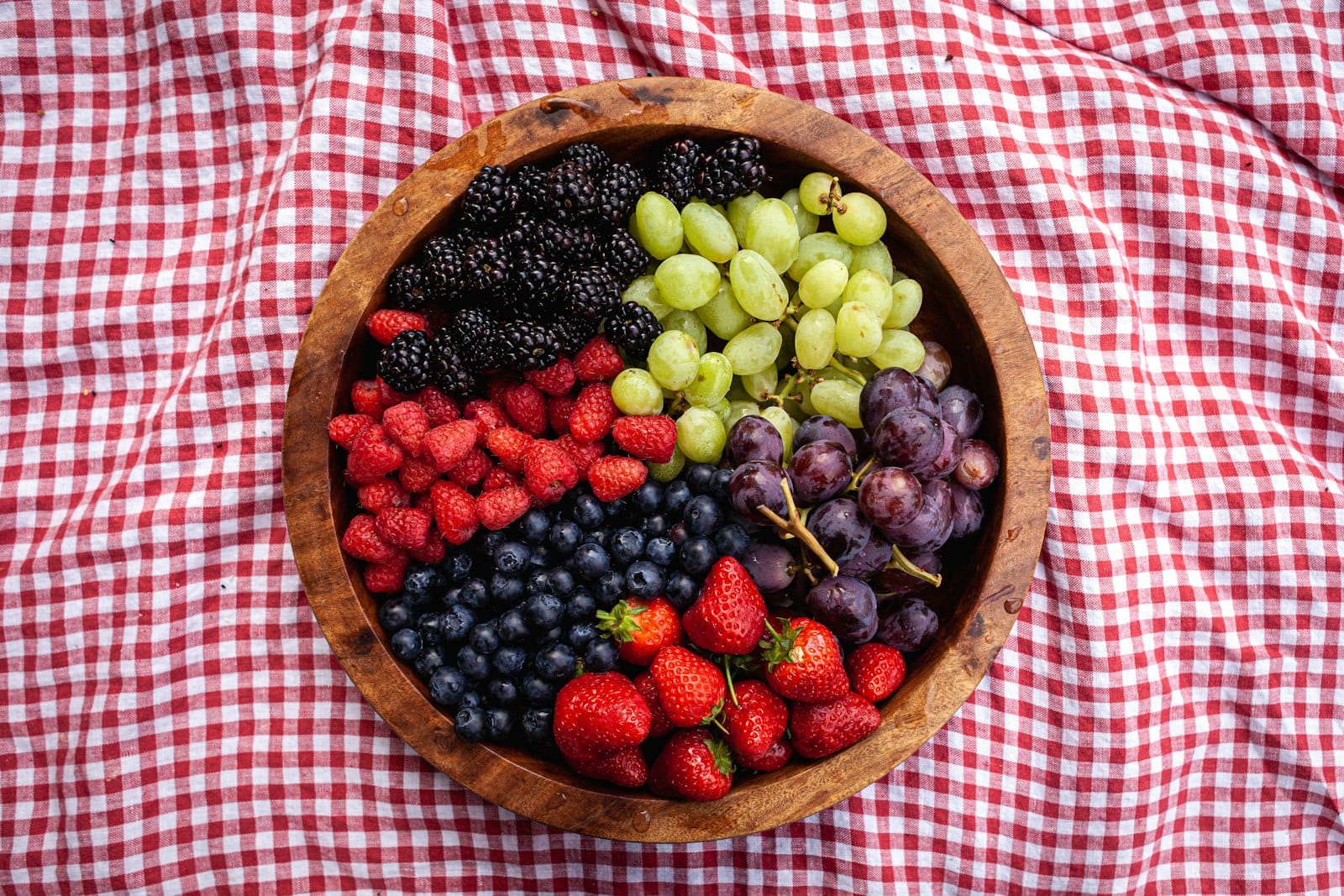A bowl of fresh berries