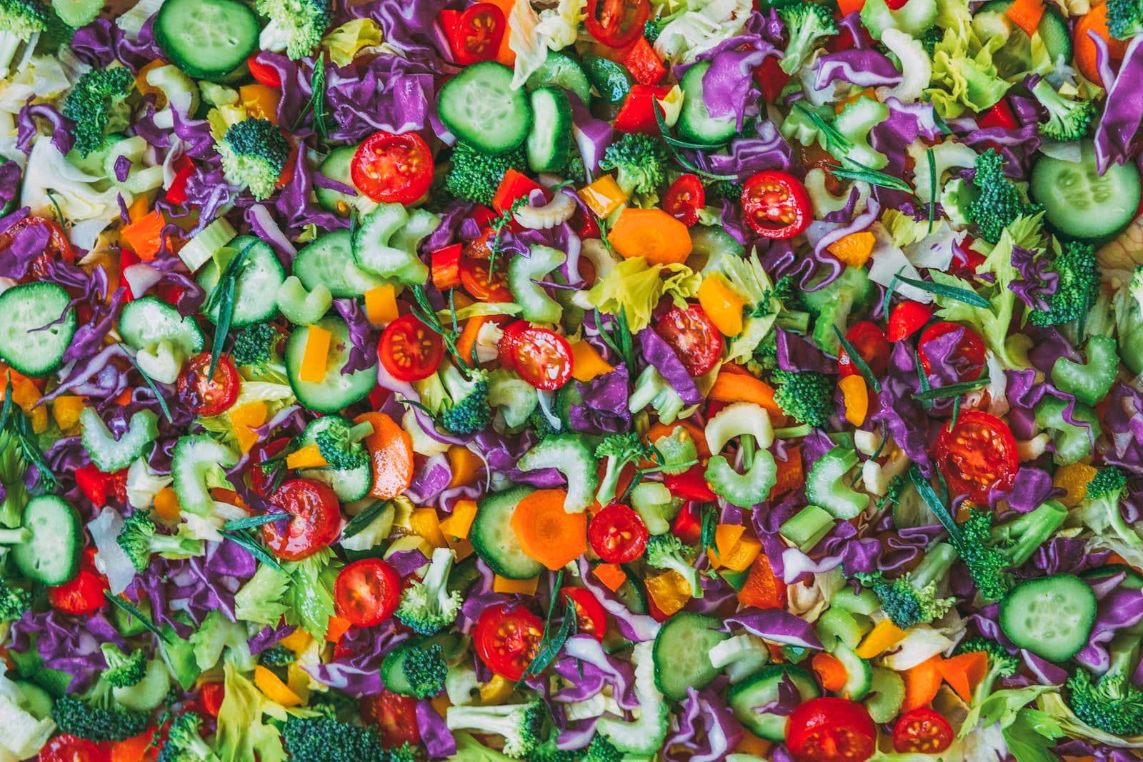 A salad topped with seeds