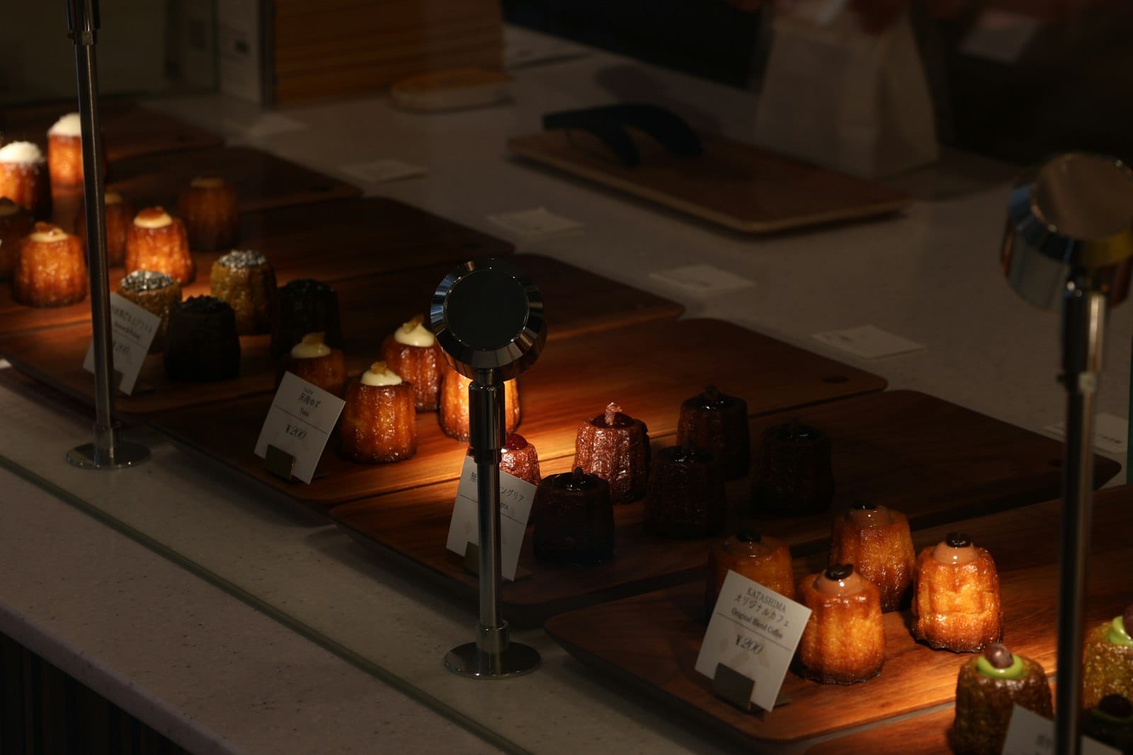 A tray of petite pastries and sweets