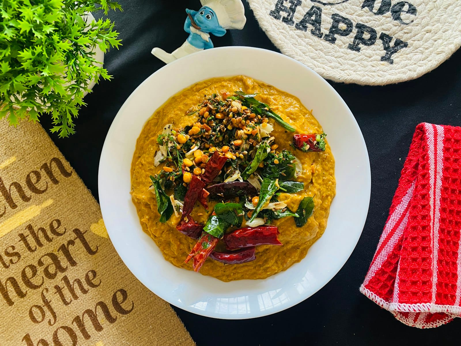 A bowl of dal lentil curry