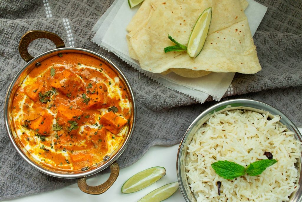 A vegan Indian curry dish