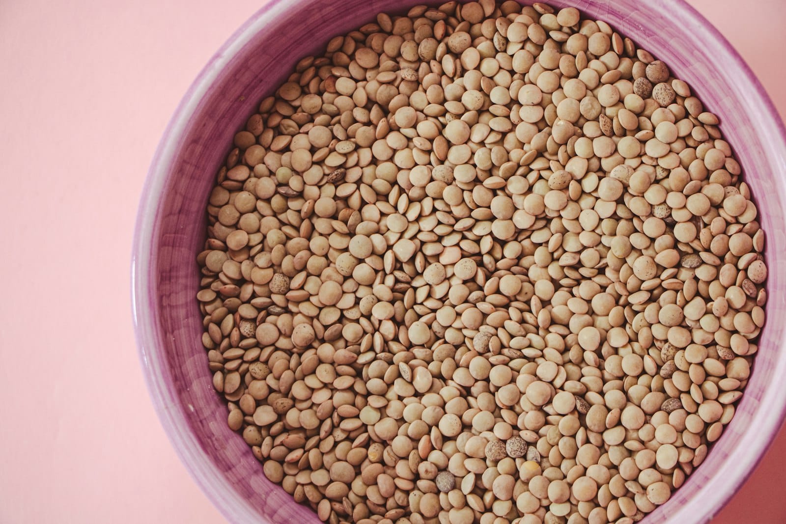 A bowl of cooked lentils
