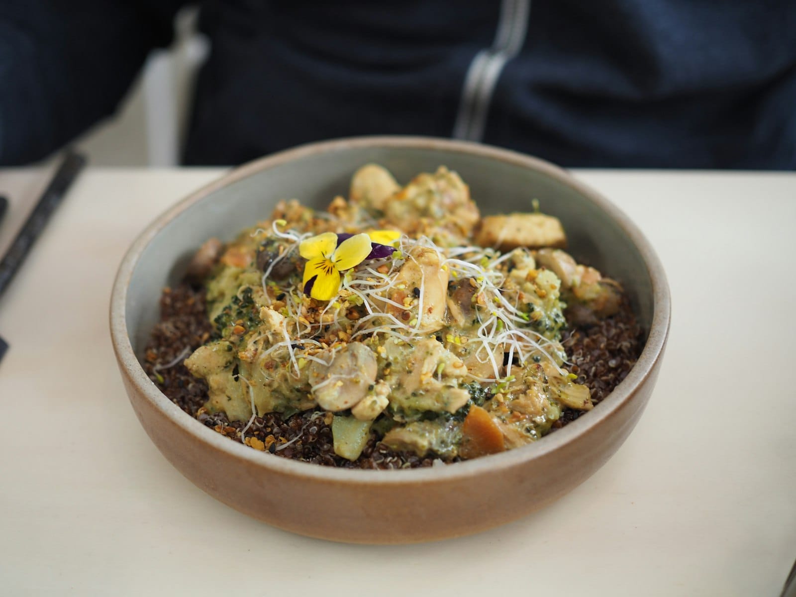 A bowl of quinoa grains