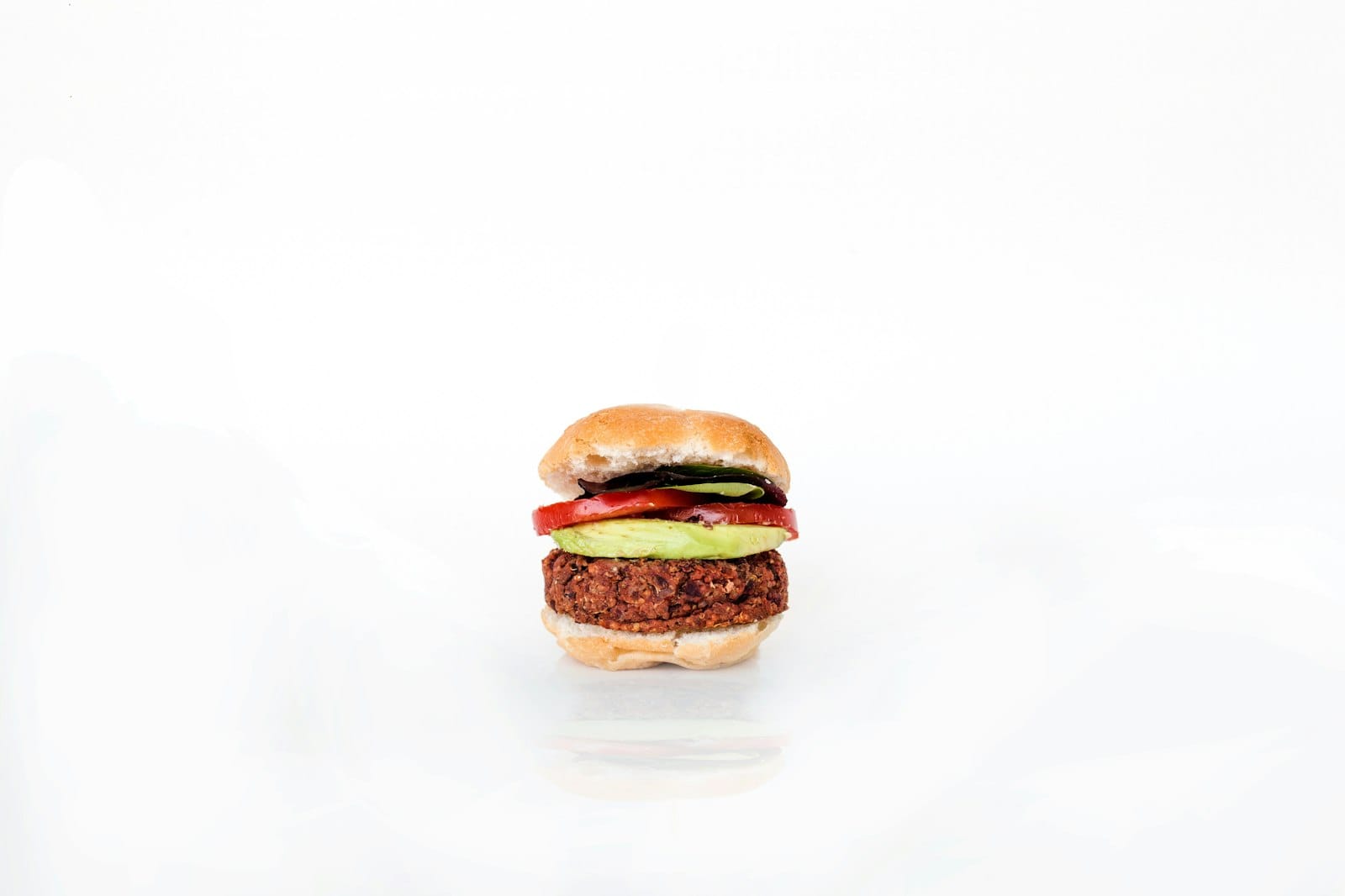 A lentil burger patty