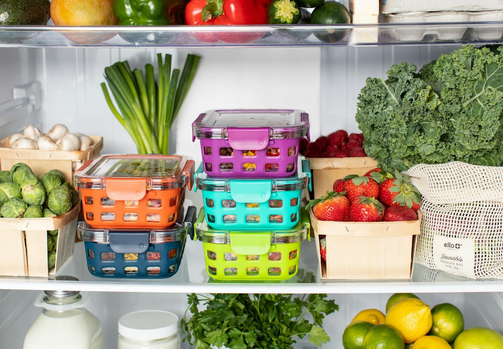 Organized meal prep containers