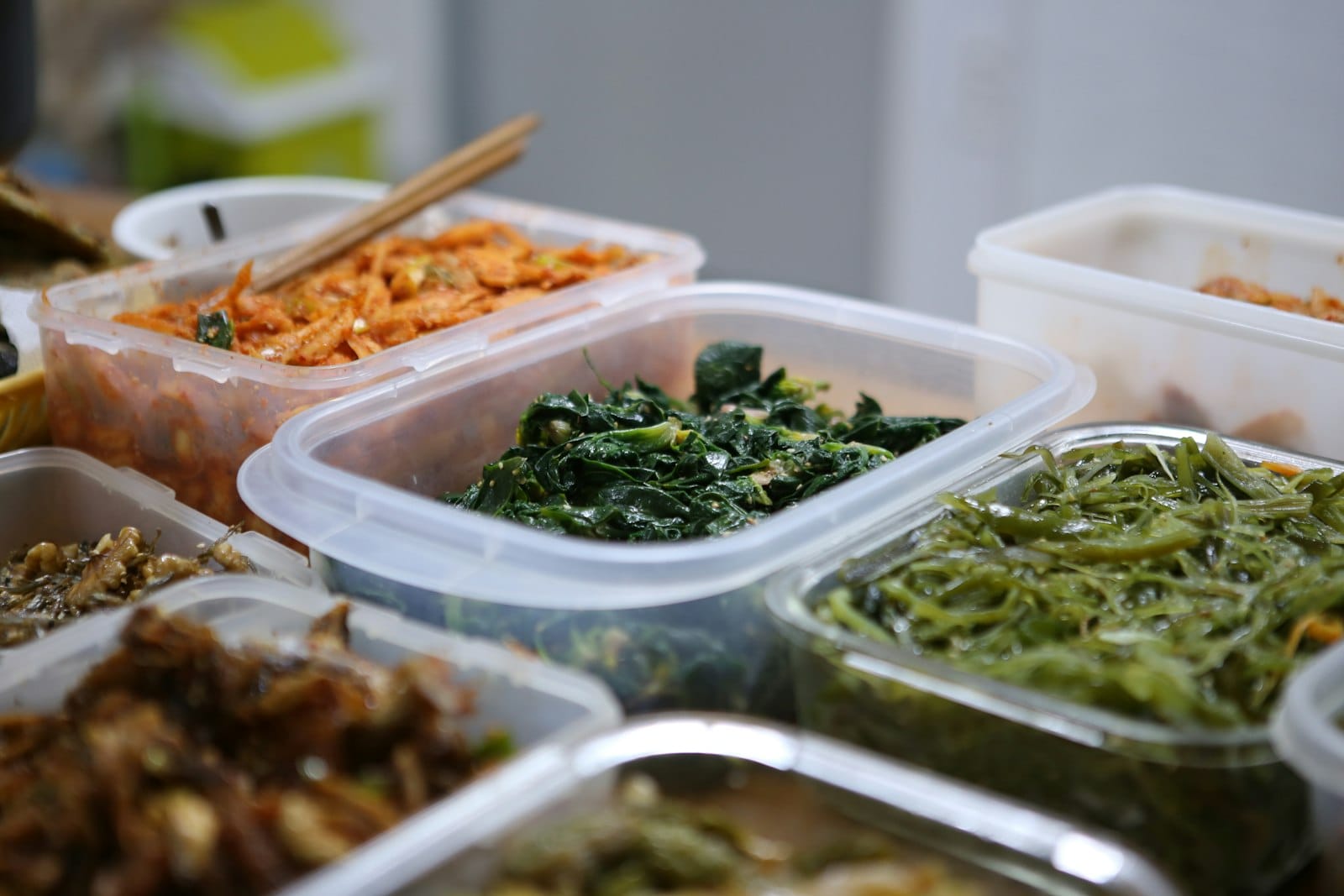 Freezer meal portions in containers