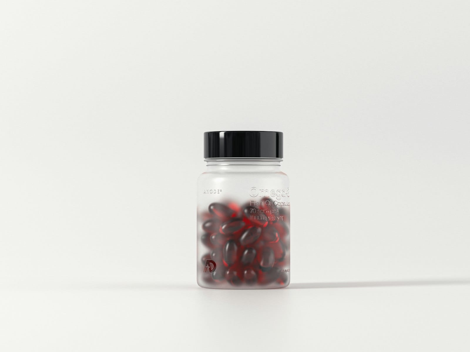 A bottle of supplement capsules