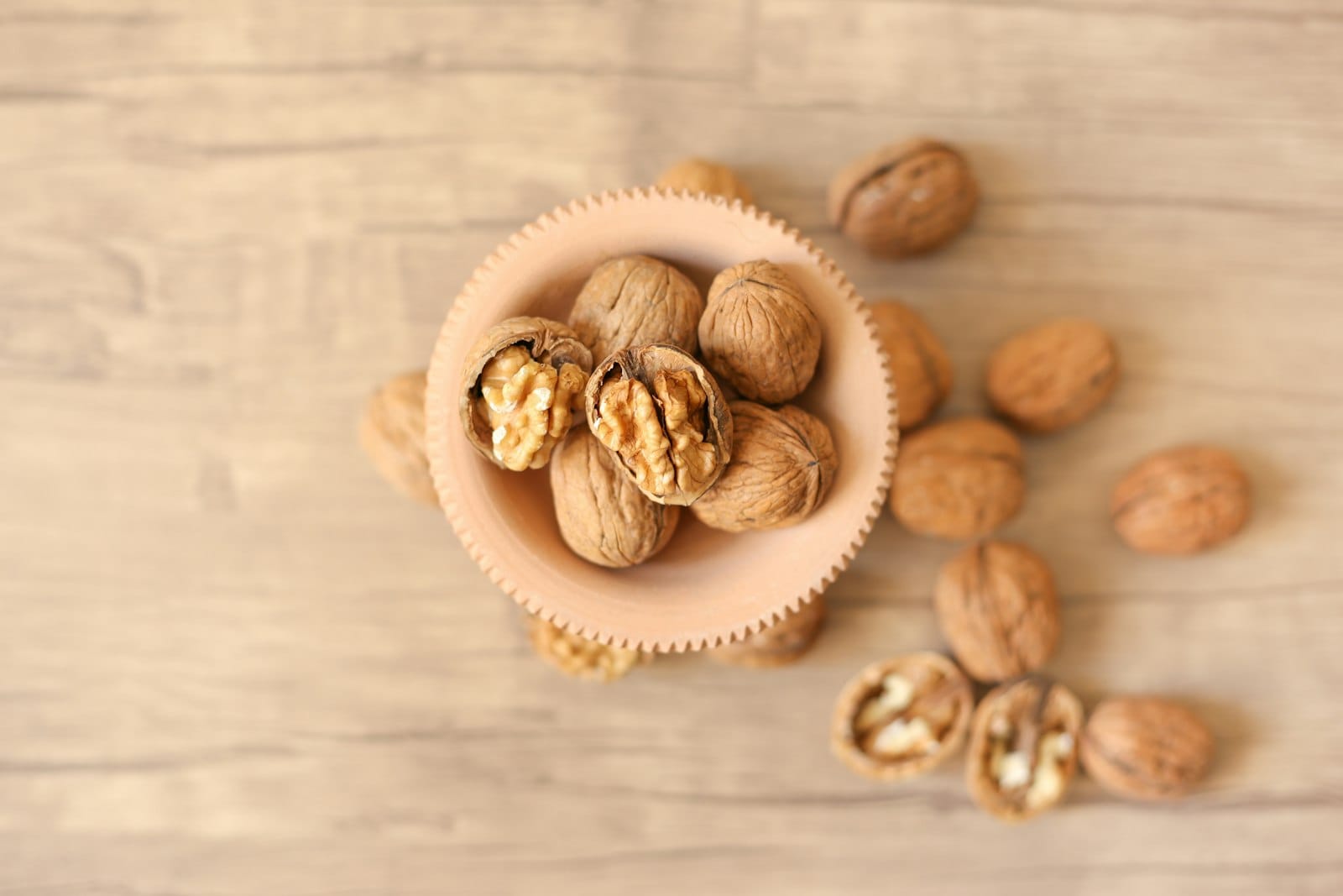 A bowl of fresh walnuts
