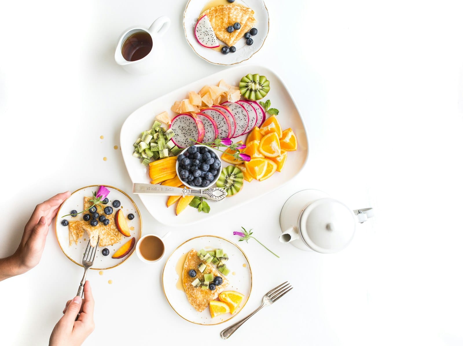 A healthy plant-based breakfast spread