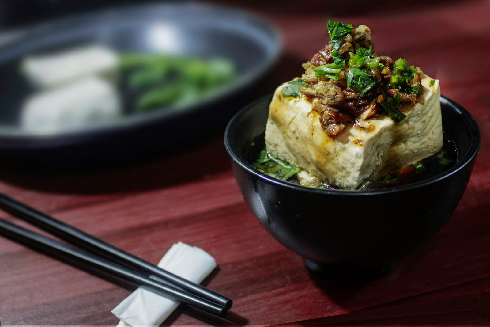 A tofu protein dish