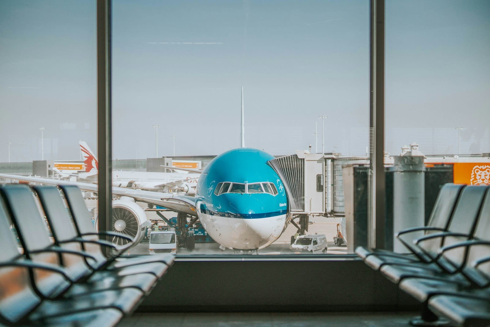 An airport terminal