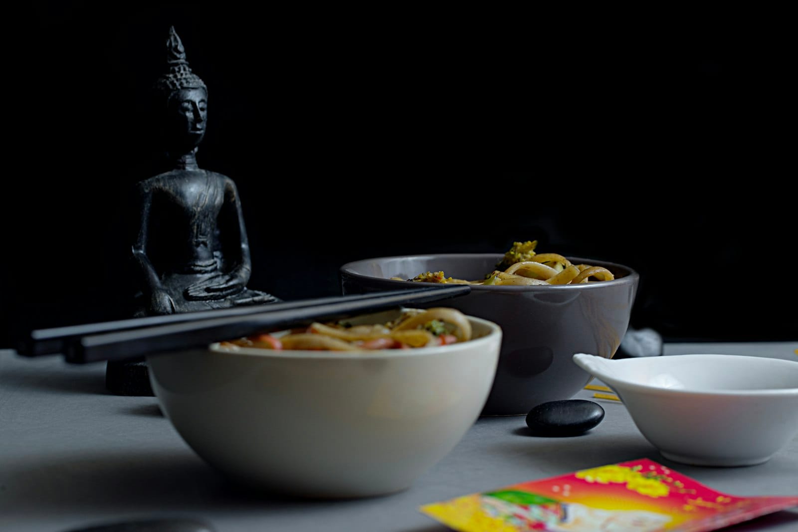 A buddha bowl with vegetables and grains