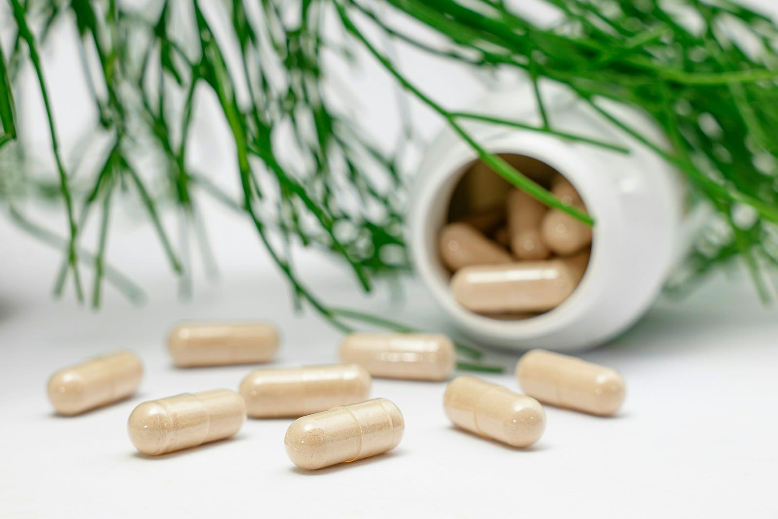 A vitamin supplement bottle