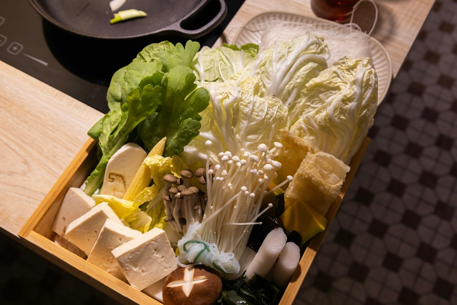 A vegetable hot pot